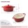 Emaillierter Gusseisen Bräter 3,5 L oval mit Deckel – Schmortopf, Bratentopf & Cocotte in Rot – für saftige Schmorgerichte, Fleisch, Geflügel & Gemüse