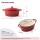 Emaillierter Gusseisen Bräter 5,5 L oval mit Deckel – Schmortopf, Bratentopf & Cocotte in Rot – für saftige Schmorgerichte, Fleisch, Geflügel & Gemüse