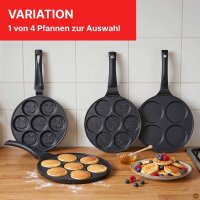 Variation: Pancake-Pfanne mit Mulden aus Aluminiumguss...