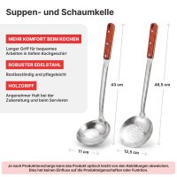 Kazanofen Utschak Ø 36 cm (10 L) mit Abzugsrohr Gusseisen-Gulaschkessel 16 L Schaumkelle Suppenkelle