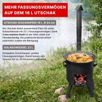 Kazanofen Utschak Ø 44 cm (16 L) mit Abzugsrohr...