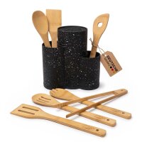 Küchenhelfer Set aus Bambus 7-teilig mit...