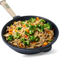 Gusseisen Wok Pfanne 26 cm BRIZOLL Wokpfanne 2,8L...