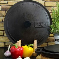 Ø32 cm Deckel aus Gusseisen Topfdeckel Universaldeckel Pfannendeckel Kochtopfdeckel Gussdeckel