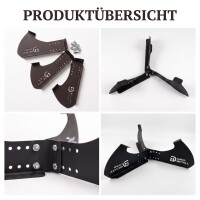 Kasan Untergestell verstellbar zerlegbar universell Ständer aus 2 mm Stahl für Kazan Kessel Gusseisentopf Dutch Oven Untersetzer