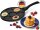 Pancake Pfanne Spiegeleipfanne Ø26cm Induktion Augenpfanne 3-fache Beschichtung Oladji Frying Pan 7-Lochpfanne Pfannkuchen Eierpfanne Mini Pfannkuchen