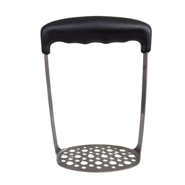 Edelstahl Küchenstampfer  – Professioneller Stampfer für Püree, Gemüse & Obst – Ergonomischer Griff – Spülmaschinenfest – 16 cm Höhe