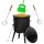 Ø44 Uchag 2mm Stahl 16L Kazan Gusseisen WOK Kasan Utschak Feuerstelle Utschag Campingofen Feldküche Außenküche Eintopfofen mit Schaumkelle Suppenkelle Grillfächer