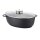 Gänsebräter 7,3 L  – Aluminiumguss Induktion Universalbräter mit Aromaknopf-Glasdeckel, Antihaftbeschichtung, langlebig, ideal für Braten