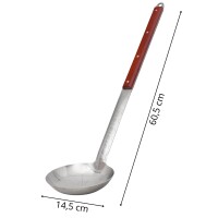 Ø44 Uchag 2mm Stahl mit Abzugsrohr 16L Kazan Gusseisen WOK Utschak Feuerstelle Utschag Campingofen Kasan Feldküche Außenküche Eintopfofen mit Schaumkelle Suppenkelle Grillfächer