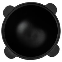 Ø44cm Uchag 2mm Stahl Abzugsrohr 22L Kazan Gusseisen WOK Kasan Utschak Feuerstelle Utschag Campingofen Feldküche Außenküche Eintopfofen mit Schaumkelle Suppenkelle Grillfächer