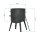 Ø44cm Uchag 2mm Stahl 22L Kazan Gusseisen Kasan Utschak Feuerstelle Utschag Campingofen Feldküche Außenküche Eintopfofen mit Schaumkelle Suppenkelle Grillfächer