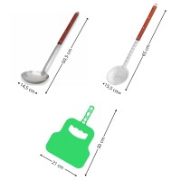 Ø44cm Uchag 2mm Stahl Abzugsrohr mit 22L Kazan Gusseisen Kasan Utschak Utschag Feuerstelle Feldküche Campingofen Außenküche Eintopfofen mit Schaumkelle Suppenkelle Grillfächer