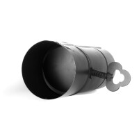 Ø44cm Uchag 2mm Stahl Abzugsrohr mit 22L Kazan Gusseisen Kasan Utschak Utschag Feuerstelle Feldküche Campingofen Außenküche Eintopfofen mit Schaumkelle Suppenkelle Grillfächer