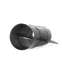 Ø44cm Uchag 2mm Stahl Abzugsrohr mit 22L Kazan Gusseisen Kasan Utschak Utschag Feuerstelle Feldküche Campingofen Außenküche Eintopfofen mit Schaumkelle Suppenkelle Grillfächer