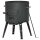 Ø36cm Uchag 2mm Stahl 10L Kazan WOK Kasan Utschak Feuerstelle Utschag Campingofen Feldküche Außenküche Eintopfofen mit Schaumkelle Suppenkelle Grillfächer