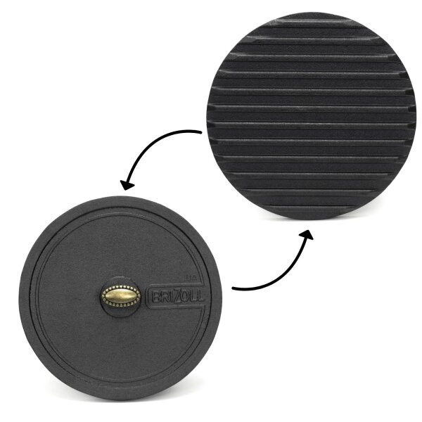 Burgerpresse Gusseisen Ø19,5 cm Grillpresse Burger Smasher Pressdeckel Fleischpresse Fleischbeschwerer Smasher Burgereisen