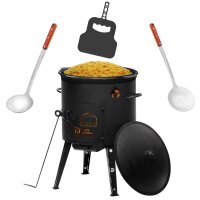 Ø49cm Uchag 2mm Stahl 22L Kazan Gusseisen Utschak...