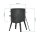 Ø49cm Uchag 2mm Stahl 22L Kazan Gusseisen Utschak WOK Feuerstelle Utschag Campingofen Kasan Feldküche Außenküche Eintopfofen mit Schaumkelle Suppenkelle Grillfächer