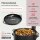 Utschak Ø49cm 2mm Stahl Feuerofen mit Abzugsrohr Aschekasten Gusseisen Kazan 22L Set Outdoor Küche Campingofen Feldküche Dutch Oven BBQ Lagerfeuer Eintopfofen
