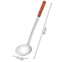 Ø36cm Uchag 2mm Stahl 12L Kazan WOK Kasan Utschak Feuerstelle Utschag Campingofen Feldküche Außenküche Eintopfofen mit Schaumkelle Suppenkelle Grillfächer