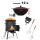 Ø36cm Uchag 2mm stahl Utschak Utschag Feldküche 12L Kazan Kasan (flacher boden) Feuerstelle Campingofen Außenküche Eintopfofen mit Schaumkelle Suppenkelle Grillfächer