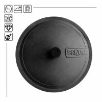 Ø36cm Uchag 2mm stahl Utschak mit Gusseisenpfanne Bräter Schmortopf Feuerstelle Utschag Campingofen Grillfächer Pfannenwender Feldküche Außenküche