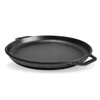 Ø36cm Uchag 2mm stahl Utschak mit Gusseisenpfanne Bräter mit Deckel-Bratpfanne aus Gusseisen Schmortopf Feuerstelle Utschag Campingofen Grillfächer Pfannenwender Feldküche Außenküche