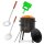 Ø36cm Uchag 2mm stahl Utschak Utschag Feldküche 8L Kazan WOK Kasan (Runder boden) Feuerstelle Campingofen Außenküche Eintopfofen mit Schaumkelle Suppenkelle Grillfächer