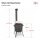 Utschak Ø36cm 2mm Stahl Feuerofen mit Abzugsrohr Aschekasten Gusseisen Kazan 8L Set Outdoor Küche Campingofen Feldküche Dutch Oven BBQ Lagerfeuer Eintopfofen