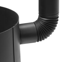 Ø36cm Uchag 2mm Stahl mit Abzugsrohr 12L Kasan Guseisen Feuerstelle Kazan WOK Utschak Utschag Feldküche Campingofen Außenküche Eintopfofen mit Schaumkelle Suppenkelle Grillfächer