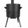 Ø36cm Uchag 2mm Stahl mit Abzugsrohr 12L Kasan Guseisen Feuerstelle Kazan WOK Utschak Utschag Feldküche Campingofen Außenküche Eintopfofen mit Schaumkelle Suppenkelle Grillfächer