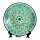 Usbekische Rischtan Lagan 42 cm Oriental Ljagan Kora Kalam Keramik Schale Plate Glasur Teller Handarbeit Nr.1 dekorativ