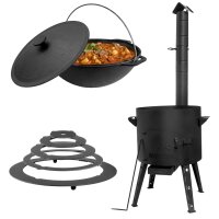 Ø44cm Uchag 2mm Stahl Abzugsrohr mit Adapter-Ringe...