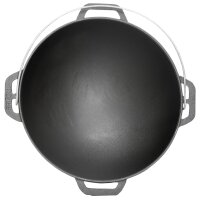 Ø44cm Uchag 2mm Stahl Abzugsrohr mit Adapter-Ringe 10L Kazan Gusseisen WOK Kasan Utschak Utschag Feldküche Feuerstelle Campingofen Außenküche Eintopfofen