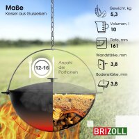 Ø44cm Uchag 2mm Stahl Abzugsrohr mit Adapter-Ringe 10L Kazan Gusseisen WOK Kasan Utschak Utschag Feldküche Feuerstelle Campingofen Außenküche Eintopfofen