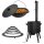 Ø44cm Uchag 2mm Stahl Abzugsrohr mit Adapter-Ringe 10L Kazan Gusseisen WOK Kasan Utschak Utschag Feldküche Feuerstelle Campingofen Außenküche Eintopfofen