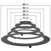 Ø44cm Uchag 2mm Stahl Abzugsrohr mit Adapter-Ringe 16L Kazan Kasan Utschak Utschag Feldküche Feuerstelle Campingofen Außenküche Eintopfofen Schaumkelle Grillfächer Orientalischer Teller