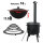 Ø44cm Uchag 2mm stahl Utschak-Ofen Adapter-Ringe Abzugsrohr 16L Kazan rund Kasan Kessel Utschag Feldküche Feuerstelle Campingofen Außenküche Eintopfofen