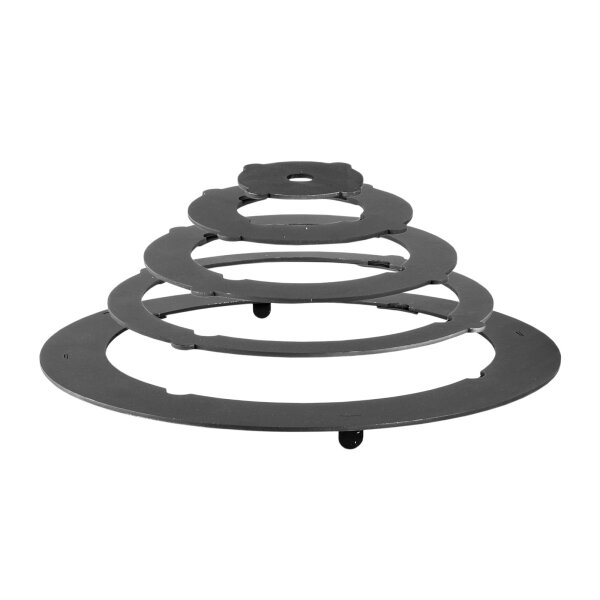 Ø49cm Uchag 2mm Stahl Rohr Adapter-Ringe 22L Kazan Gusseisen Kasan Utschag Utschak Feldküche Feuerstelle Campingofen Außenküche Eintopfofen Schaumkelle Grillfächer Orientalischer Teller