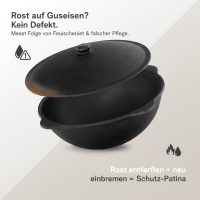 Ø49cm Uchag 2mm Stahl Rohr Adapter-Ringe 22L Kazan Gusseisen Kasan Utschag Utschak Feldküche Feuerstelle Campingofen Außenküche Eintopfofen Schaumkelle Grillfächer Orientalischer Teller