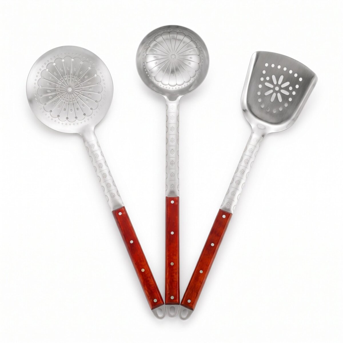 3er-Set XL 60 cm Schöpflöffel Suppenkelle Küchenhelfer Gießlöffel Soß, 45,90 €