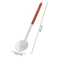3er-Set XL 60 cm Schöpflöffel Suppenkelle Küchenhelfer Gießlöffel Soßenlöffel Schaumkelle Schumovka Schaumlöffel Edelstahl Perfekt für Kazans oder Großküchen