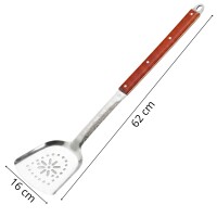 3er-Set XL 60 cm Schöpflöffel Suppenkelle Küchenhelfer Gießlöffel Soßenlöffel Schaumkelle Schumovka Schaumlöffel Edelstahl Perfekt für Kazans oder Großküchen
