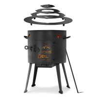 Ø36cm Uchag 2mm Stahl Utschak-Ofen Adapter-Ringe...