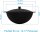 Kazan aus Gusseisen 12L mit Aluminium Deckel WOK Schwenktopf NAMANGAN (runder Boden) Uzbek Camping Kasan Uzbekisch Cast Iron KESSEL Usbek Asia Topf