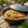 Variation: Kazan Gusseisen mit Deckel – Original Uzbekischer Kazan Namangan Dutch Oven Feuertopf für Camping Grill Outdoor Schwenktopf für Plov Wok Eintopf robuster Gusseisenkessel