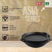 8-15L Gusseisen Schwenktopf Kazan Asia Kasan mit...