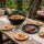 8-15L Gusseisen Schwenktopf Kazan Asia Kasan mit Deckel-Bratpfanne aus Gusseisen Grillwok Wokpfanne Grill Cast Iron Campingtopf Kessel Wok Traditioneller