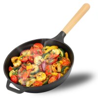 Gusseisen Pfanne 22-28 cm Schmorpfanne Bratpfanne mit...